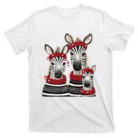 Christmas Zebra Family Matching Outfit T-Shirt