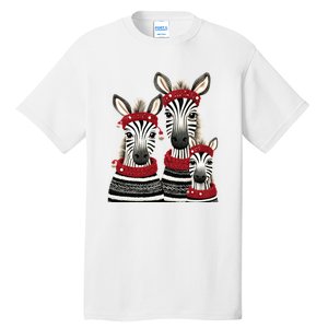 Christmas Zebra Family Matching Outfit Tall T-Shirt