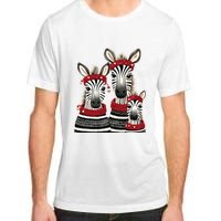 Christmas Zebra Family Matching Outfit Adult ChromaSoft Performance T-Shirt