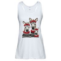 Christmas Zebra Family Matching Outfit Ladies Essential Flowy Tank