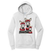 Christmas Zebra Family Matching Outfit Women's Pullover Hoodie