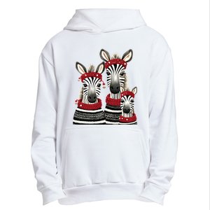 Christmas Zebra Family Matching Outfit Urban Pullover Hoodie