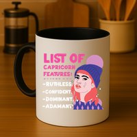 Capricorn Zodiac: List Of Capricorn Features Gift Mug