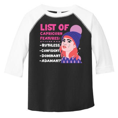 Capricorn Zodiac: List Of Capricorn Features Gift Toddler Fine Jersey T-Shirt