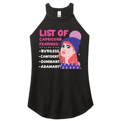 Capricorn Zodiac: List Of Capricorn Features Gift Women's Perfect Tri Rocker Tank