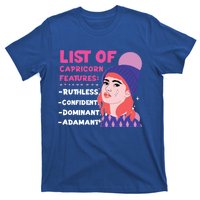 Capricorn Zodiac: List Of Capricorn Features Gift T-Shirt