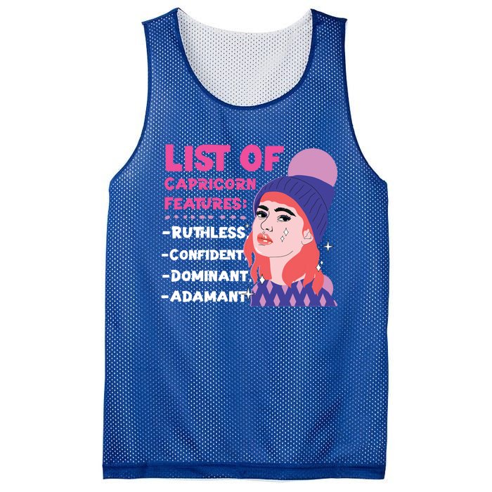 Capricorn Zodiac: List Of Capricorn Features Gift Mesh Reversible Basketball Jersey Tank