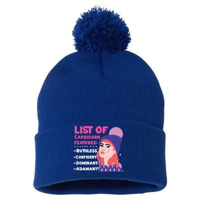 Capricorn Zodiac: List Of Capricorn Features Gift Pom Pom 12in Knit Beanie