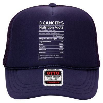 Cancer Zodiac Nutrition Facts Trucker Hat