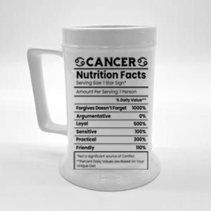 Cancer Zodiac Nutrition Facts Beer Stein