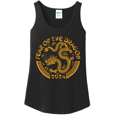 Chinese Zodiac New Year Of The Dragon Lunar 2024 Ladies Essential Tank