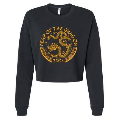 Chinese Zodiac New Year Of The Dragon Lunar 2024 Cropped Pullover Crew