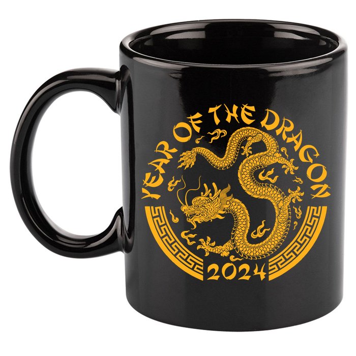Chinese Zodiac New Year Of The Dragon Lunar 2024 11oz C Handle Ceramic Mug