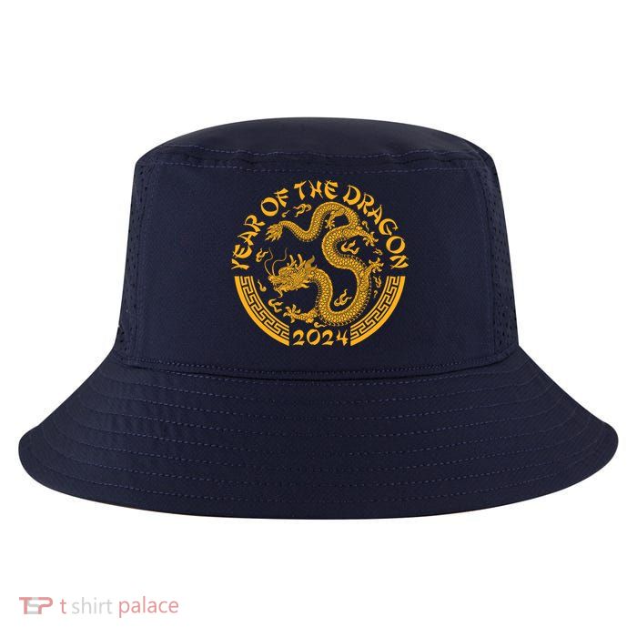 Chinese Zodiac New Year Of The Dragon Lunar 2024 Cool Comfort Performance Bucket Hat