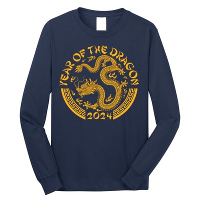 Chinese Zodiac New Year Of The Dragon Lunar 2024 Long Sleeve Shirt