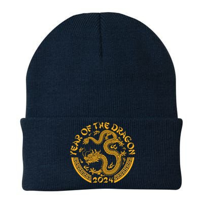 Chinese Zodiac New Year Of The Dragon Lunar 2024 Knit Cap Winter Beanie