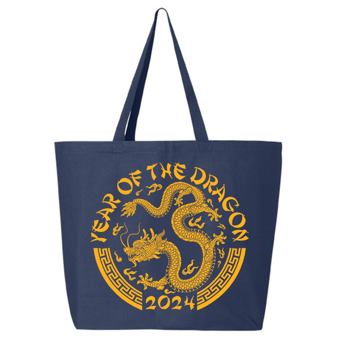 Chinese Zodiac New Year Of The Dragon Lunar 2024 25L Jumbo Tote