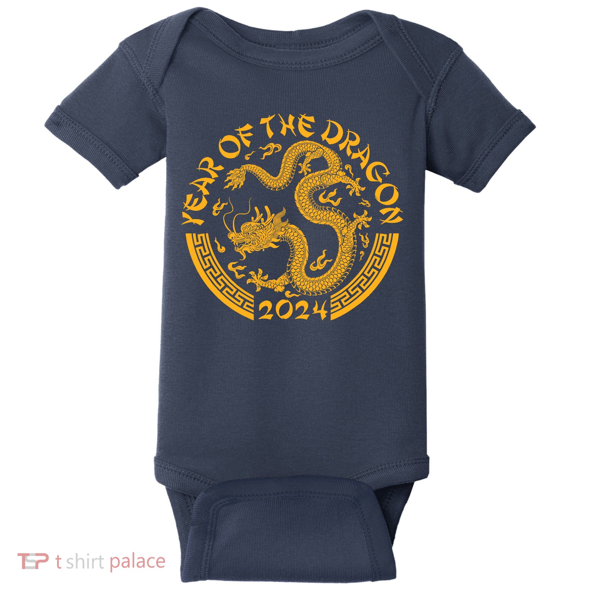 Chinese Zodiac New Year Of The Dragon Lunar 2024 Baby Bodysuit