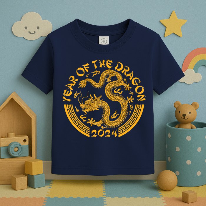 Chinese Zodiac New Year Of The Dragon Lunar 2024 Toddler T-Shirt