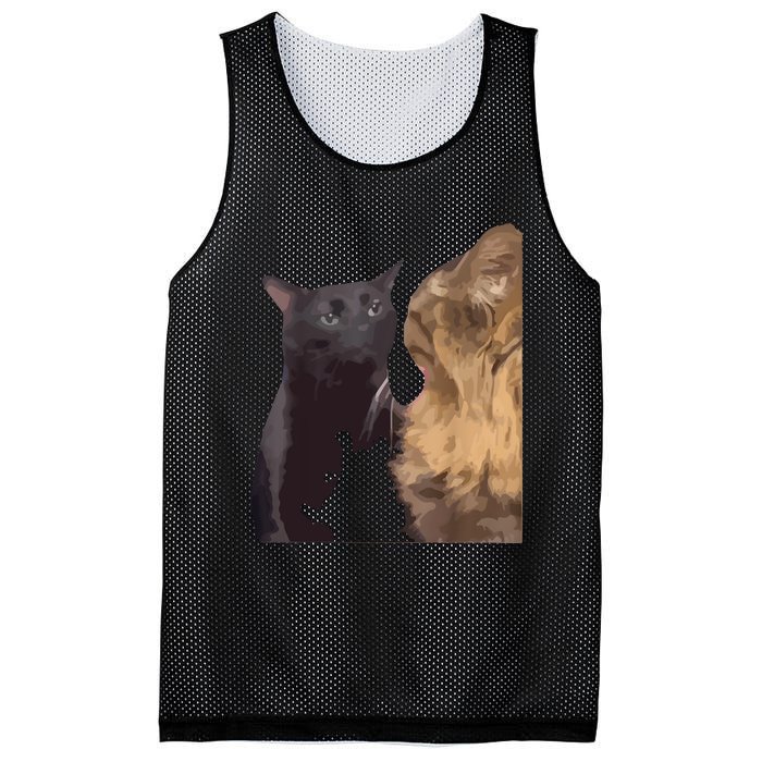 Cat Zoning Out Meme Popular Internet Meme Mesh Reversible Basketball Jersey Tank