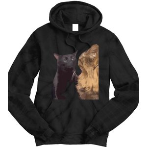 Cat Zoning Out Meme Popular Internet Meme Tie Dye Hoodie