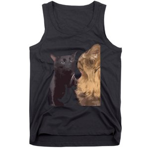 Cat Zoning Out Meme Popular Internet Meme Tank Top