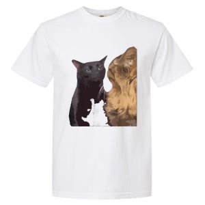 Cat Zoning Out Meme Popular Internet Meme Garment-Dyed Heavyweight T-Shirt