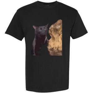 Cats Zoning Out Meme Garment-Dyed Heavyweight T-Shirt