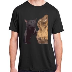 Cats Zoning Out Meme Adult ChromaSoft Performance T-Shirt