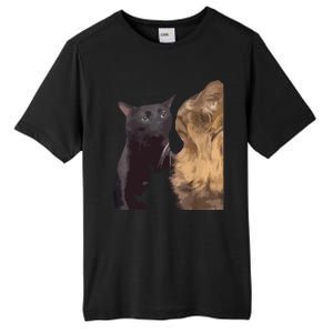 Cats Zoning Out Meme Tall Fusion ChromaSoft Performance T-Shirt