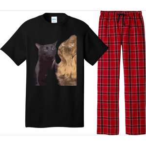 Cats Zoning Out Meme Pajama Set