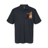 Cats Zoning Out Meme Softstyle Adult Sport Polo