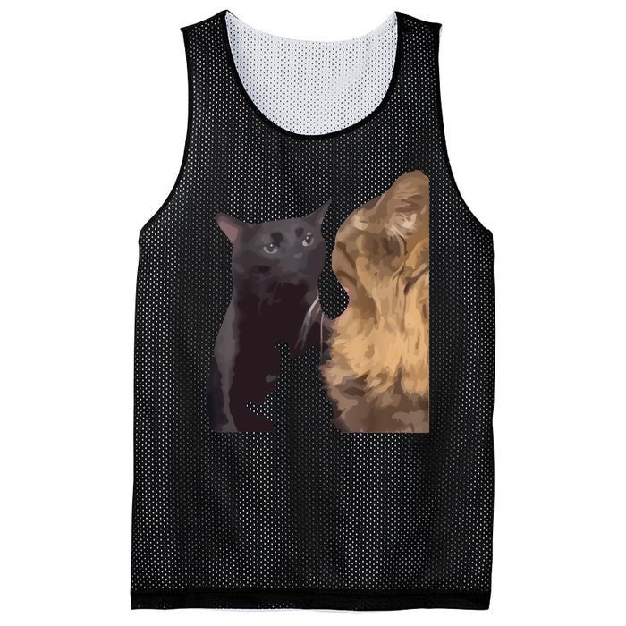 Cats Zoning Out Meme Mesh Reversible Basketball Jersey Tank