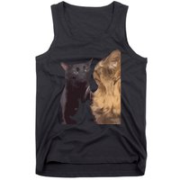 Cats Zoning Out Meme Tank Top