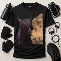 Cat Zoning Out Meme Popular Internet Meme Performance Shirt