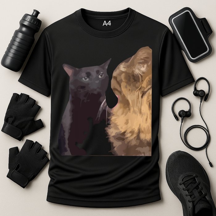 Cat Zoning Out Meme Popular Internet Meme Performance Shirt