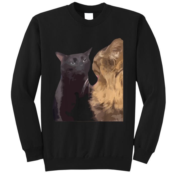 Cat Zoning Out Meme Popular Internet Meme Sweatshirt