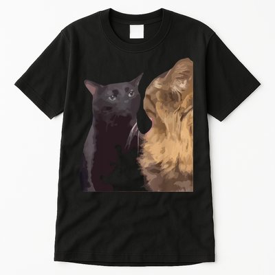 Cat Zoning Out Meme Popular Internet Meme Tall T-Shirt