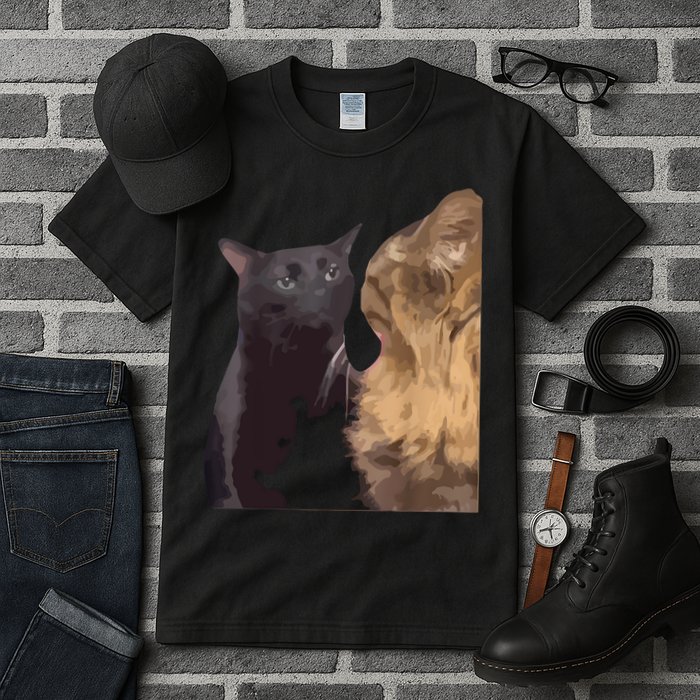 Cat Zoning Out Meme Popular Internet Meme Tall T-Shirt