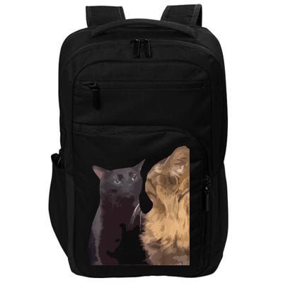 Cat Zoning Out Meme Popular Internet Meme Impact Tech Backpack