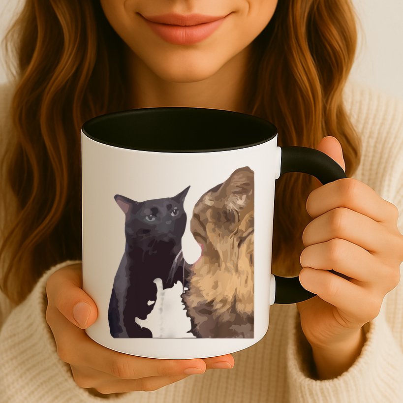 Cat Zoning Out Meme Popular Internet Meme Mug