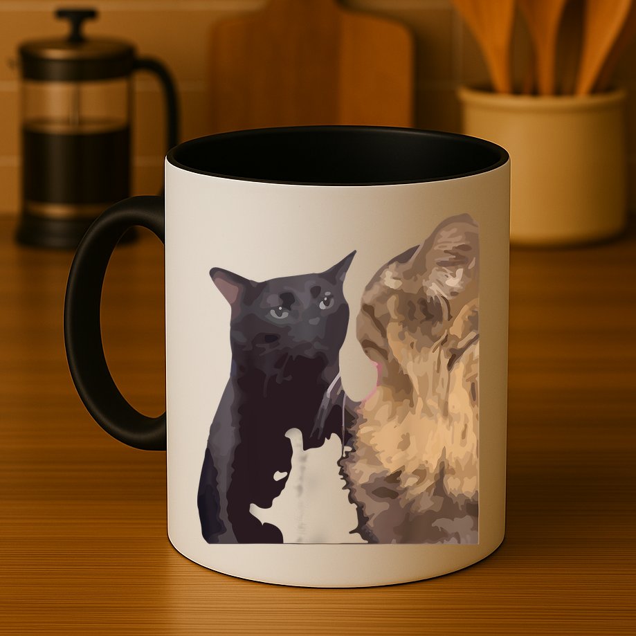 Cat Zoning Out Meme Popular Internet Meme Mug