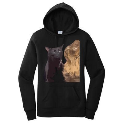 Cat Zoning Out Meme Popular Internet Meme Women's Pullover Hoodie