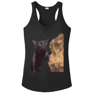 Cat Zoning Out Meme Popular Internet Meme Ladies PosiCharge Competitor Racerback Tank
