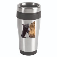 Cat Zoning Out Meme Popular Internet Meme 16oz Travel Tumbler
