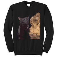 Cat Zoning Out Meme Popular Internet Meme Tall Sweatshirt