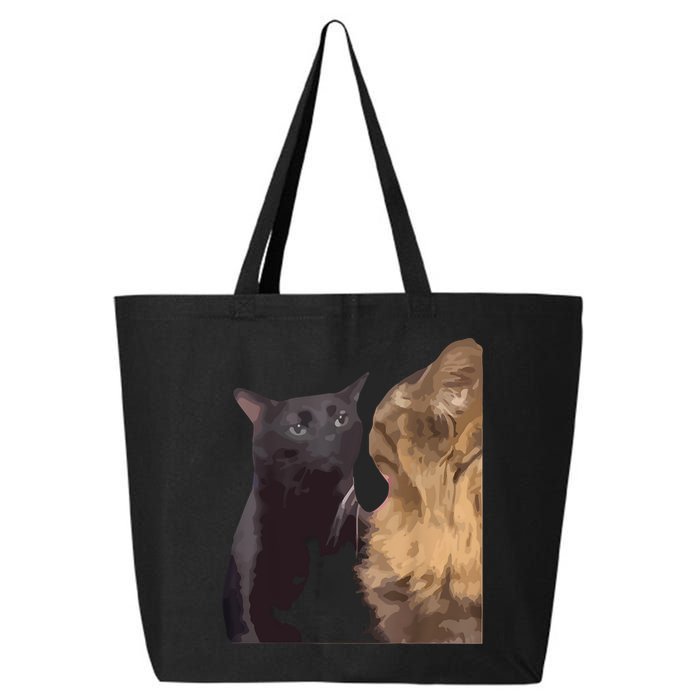 Cat Zoning Out Meme Popular Internet Meme 25L Jumbo Tote