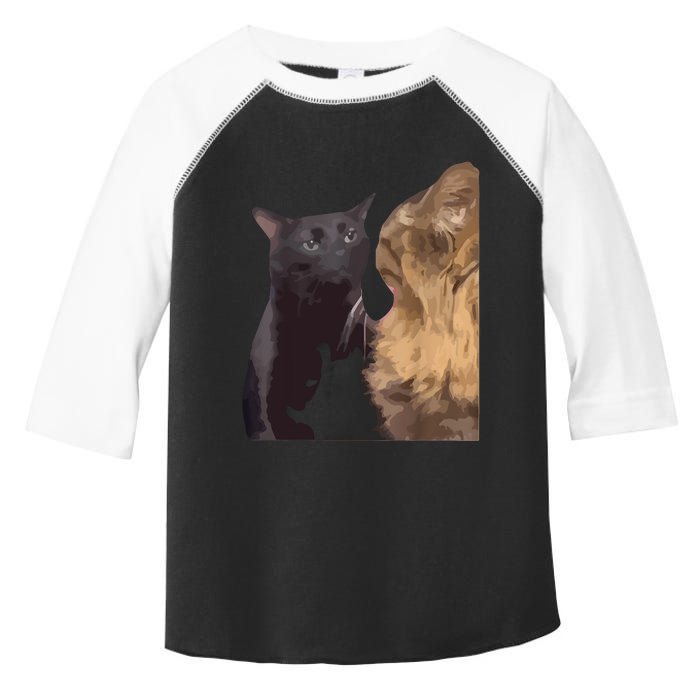 Cat Zoning Out Meme Popular Internet Meme Toddler Fine Jersey T-Shirt