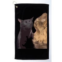 Cat Zoning Out Meme Popular Internet Meme Golf Towel