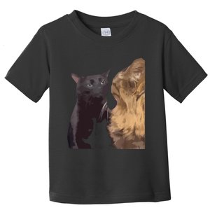 Cat Zoning Out Meme Popular Internet Meme Toddler T-Shirt